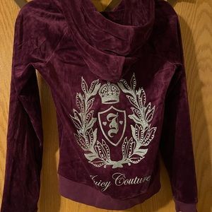 Juicy Couture Purple Tracksuit with Silver Logo
